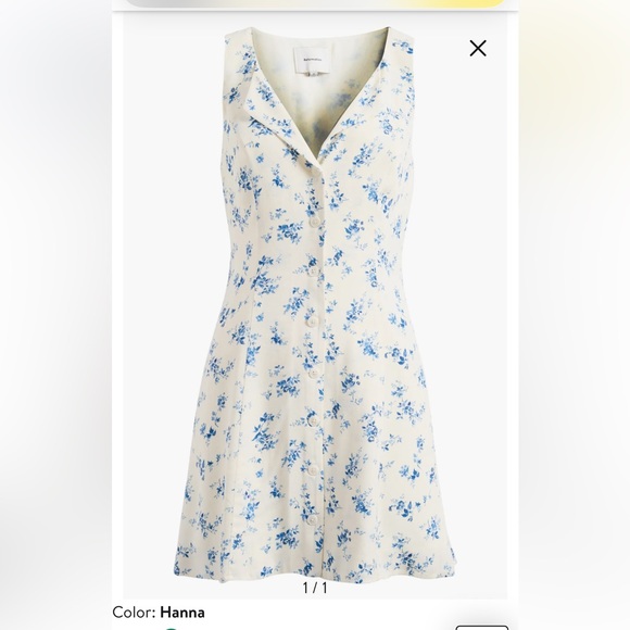Reformation Dresses & Skirts - Reformation NEW Size 8 Rilynn Floral Sleeveless Front Button Minidress
